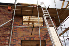 Downhill multiple storey extension quotes